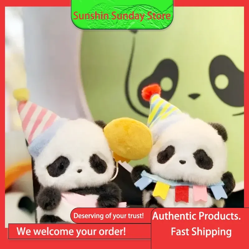 

Рулон панды Pangda You Party Series, плюшевая слепая коробка, милая панда, плюшевая кукла, сумка, очаровательный декоративный орнамент, праздничные подарки, украшения