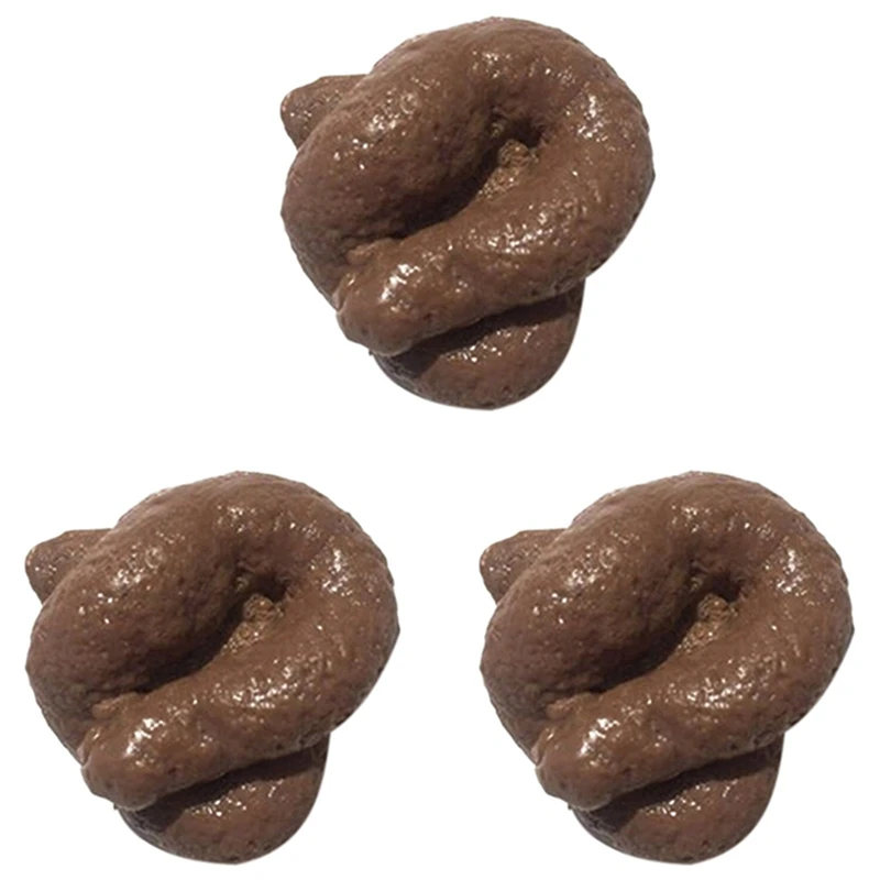 L81A 2025-3X จําลอง Poop ของเล่นที่สมจริงและตลก Poop ของเล่นปลอม Poop Prank ของขวัญ Soft Poop ของเล่น