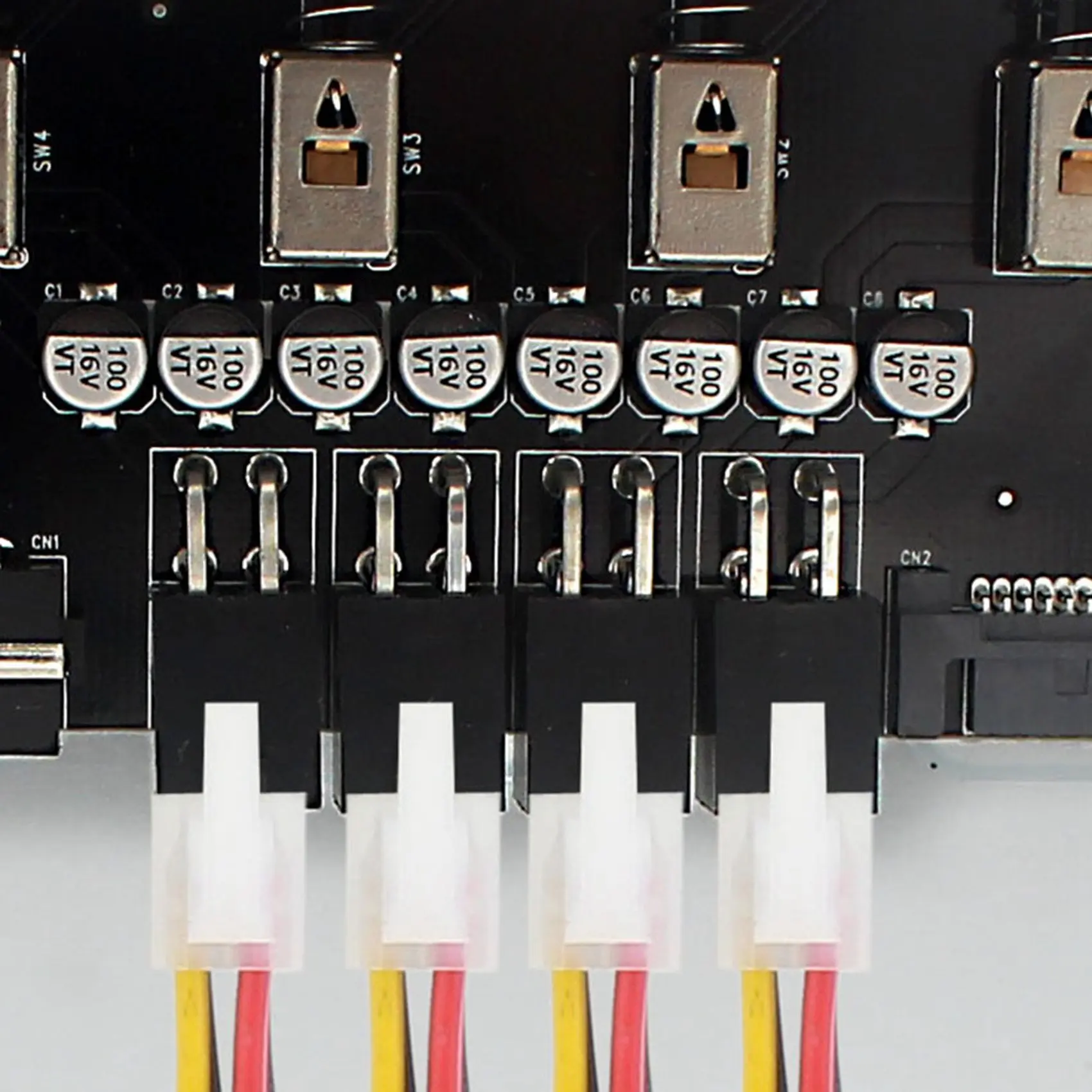 6-Wege-Festplattenwahlregler Festplatten-Netzschalter modul für Desktop-Computer-Unterstützung 2.5/3,5 Zoll SATA-Festplatte