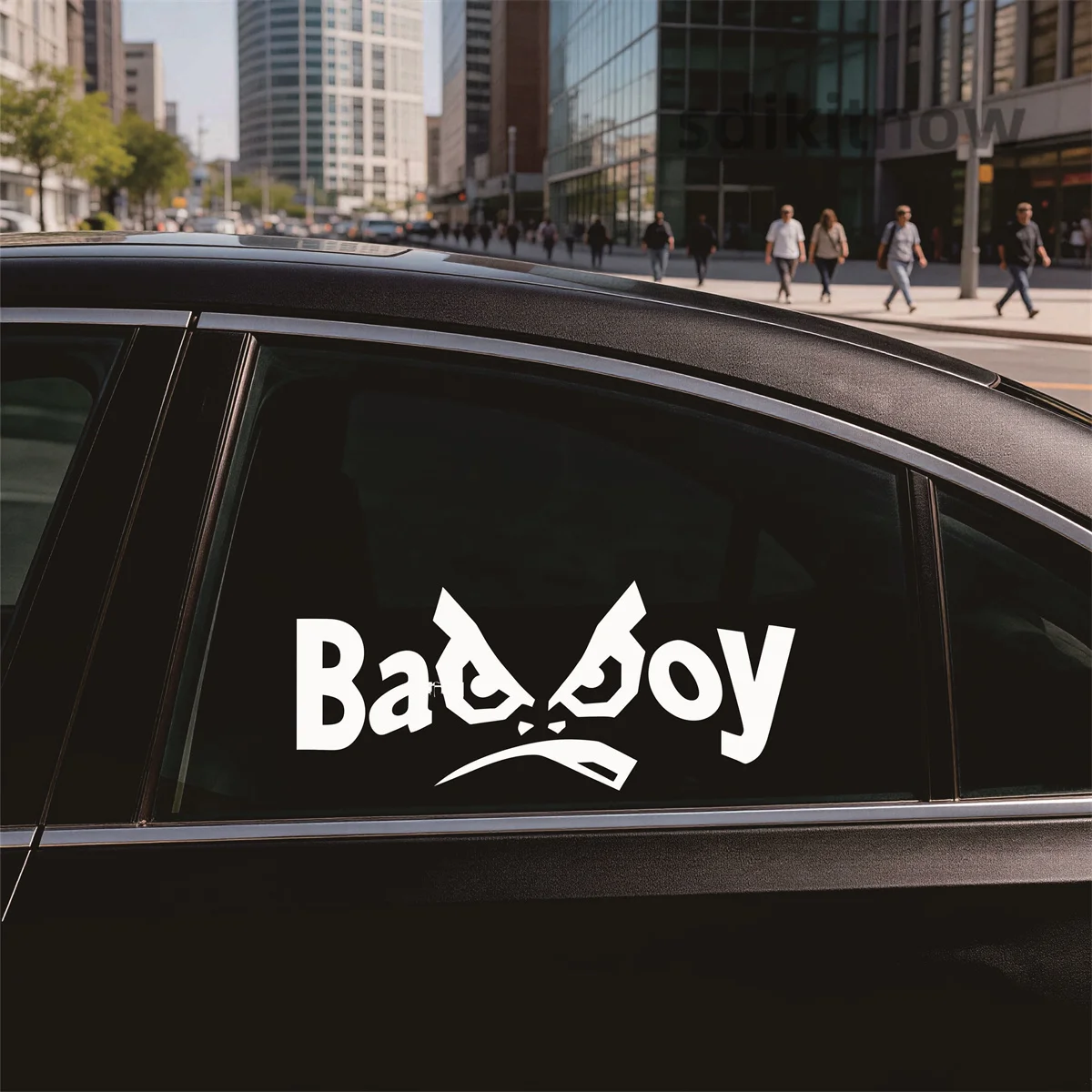 Bad Boy MEME Car Sticker Waterproof JDM Angry Face Vinyl Decal Styling accessory For Subaru Mazda Audi Hyundai Kia Tesla Porsche
