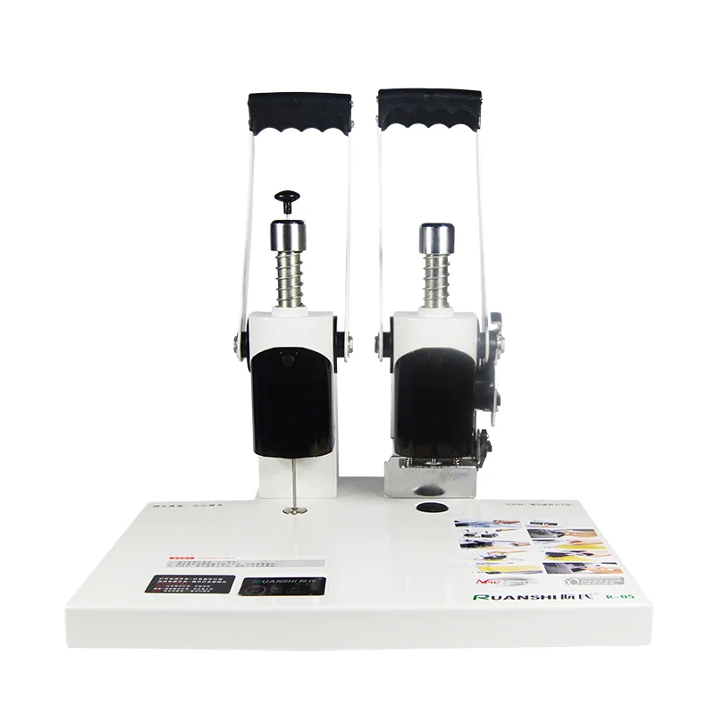 R-05 Financial Book Binding Machine Manual Accounting Voucher Punch With Hot Melt Riveted Tube 4 Cm