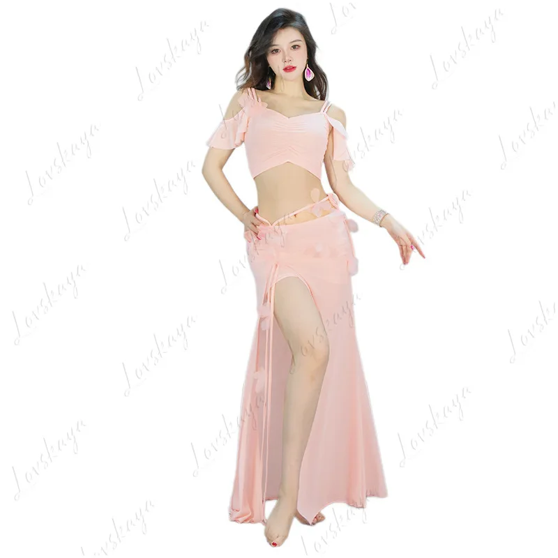 Traje de danza del vientre, nuevo traje de hada Sexy con lentejuelas, traje de práctica, disfraz de actuación