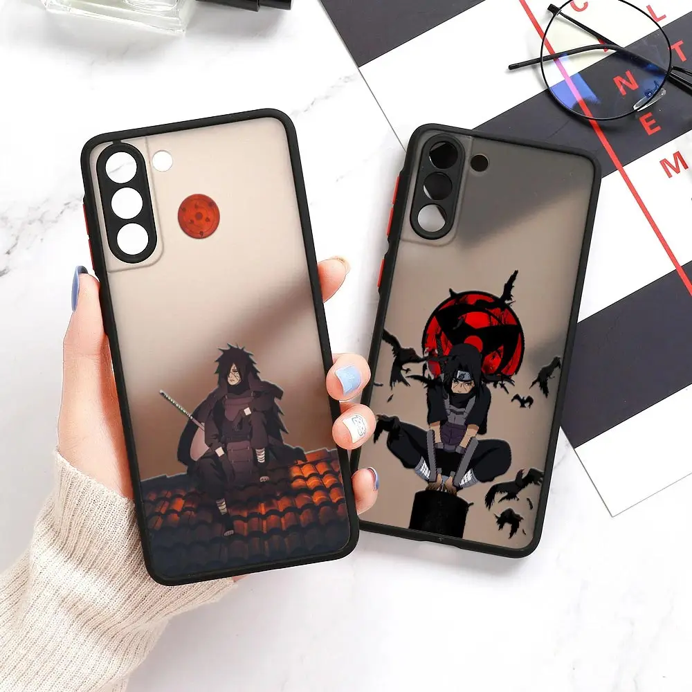 Ninja A-Akatsuki U-Uchiha Pain M-Madara Anime Matte Coque For Samsung S23 5G Case Galaxy S20 FE S21 S22 Ultra S10 S9 Plus Fundas