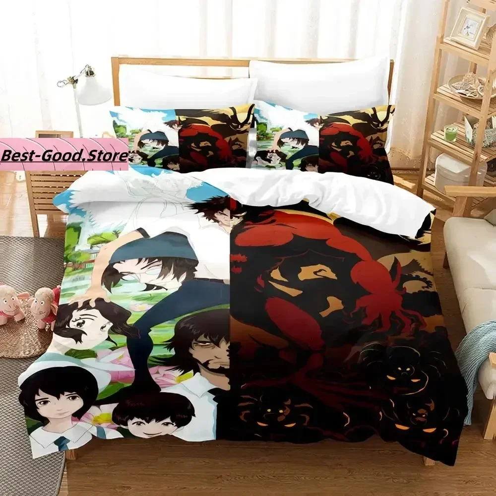 Devilman Crybaby Bedding Set Single Twin Full Queen King Size Bed Set Aldult Kid Bedroom Duvetcover Sets 3D Anime kawaii bedding