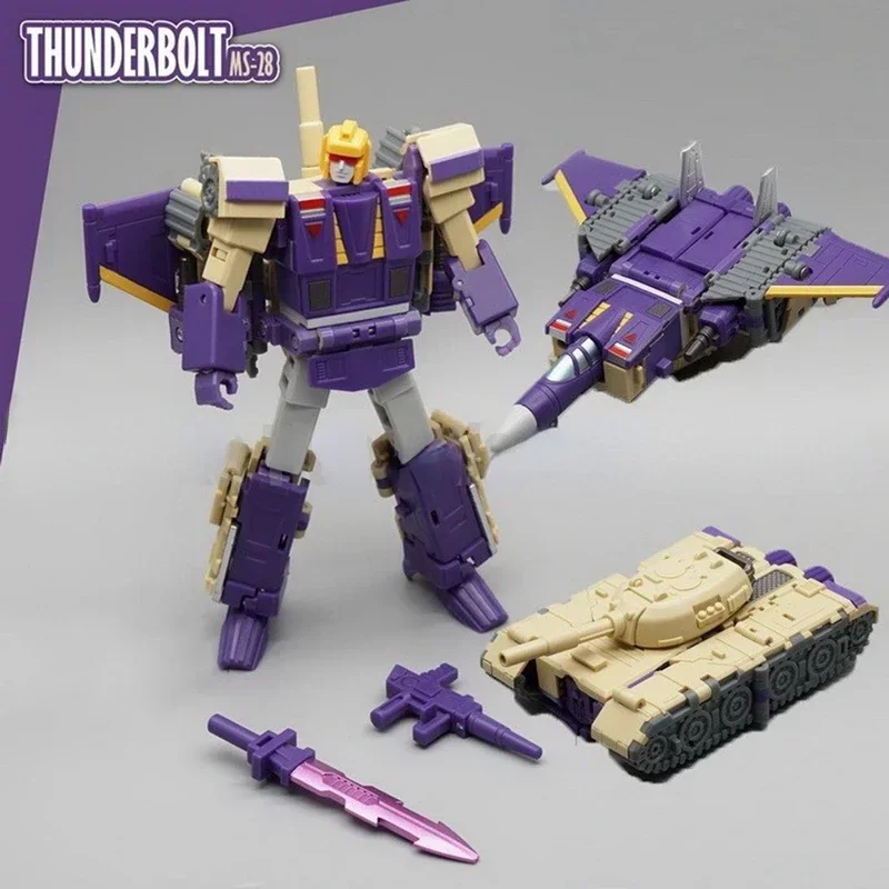 In Stock MFT MS28 MS-28 Blitzwing Thunderbolt Transformation Mini Pocket Action Figure Robot Model Collection Deformed Toys Gift