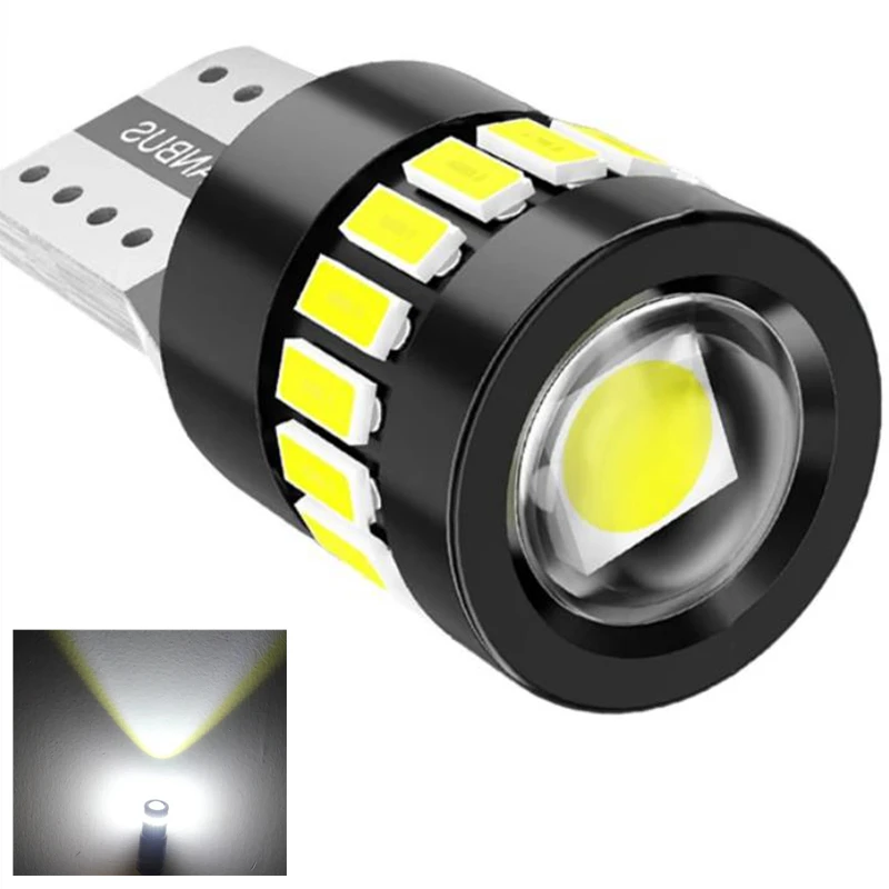 2pcs W5W T10 Led Light No Error Canbus 12V 5W Super Bright Car Interior Side Light 194 3030 SMD Parking Light