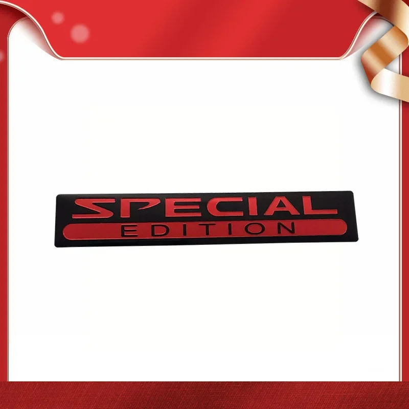 Accessoires de style automobile : Autocollant logo édition spéciale en aluminium, Emblème de coffre de voiture, Décalcomanie de garde-boue, Emblème édition limitée
