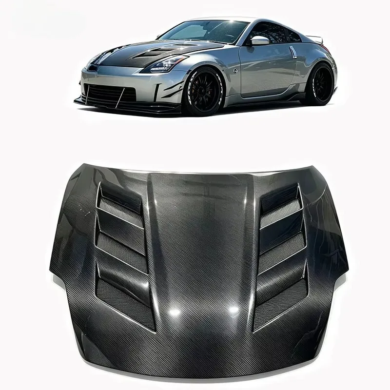 New Condition Carbon Fiber Hood Bonnet Fit for 2003-2008 350z Z33