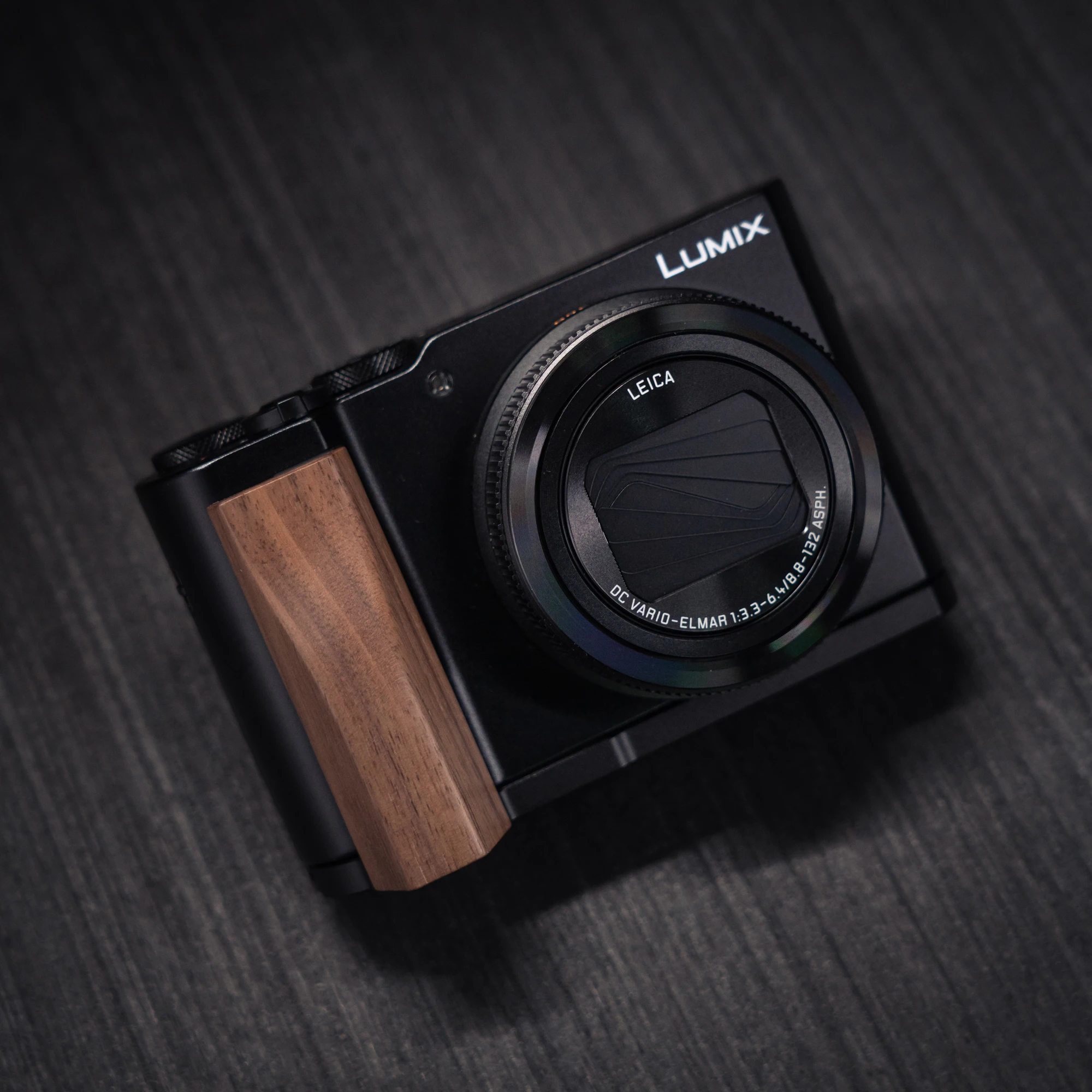 Holz-Handgriff-L-Halterung für Panasonic Lumix ZS300 Kamera mit Schnellwechsel-L-Plattenhalterung Ultraleicht mit Legierungsbasis – Detail 12