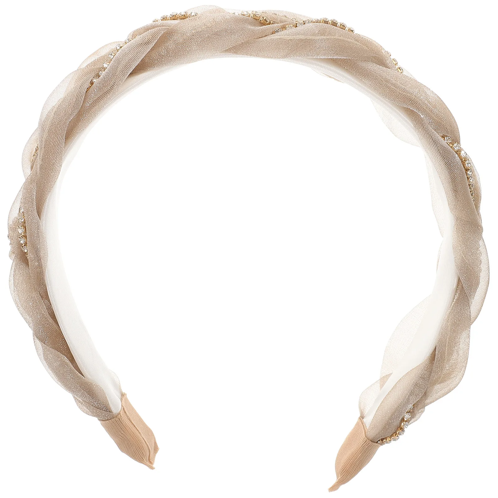 

Organza Headb Rhinestone Headb s for Women Padded Jeweled Hair Accessories Girls Lightweight Portable Party Daily