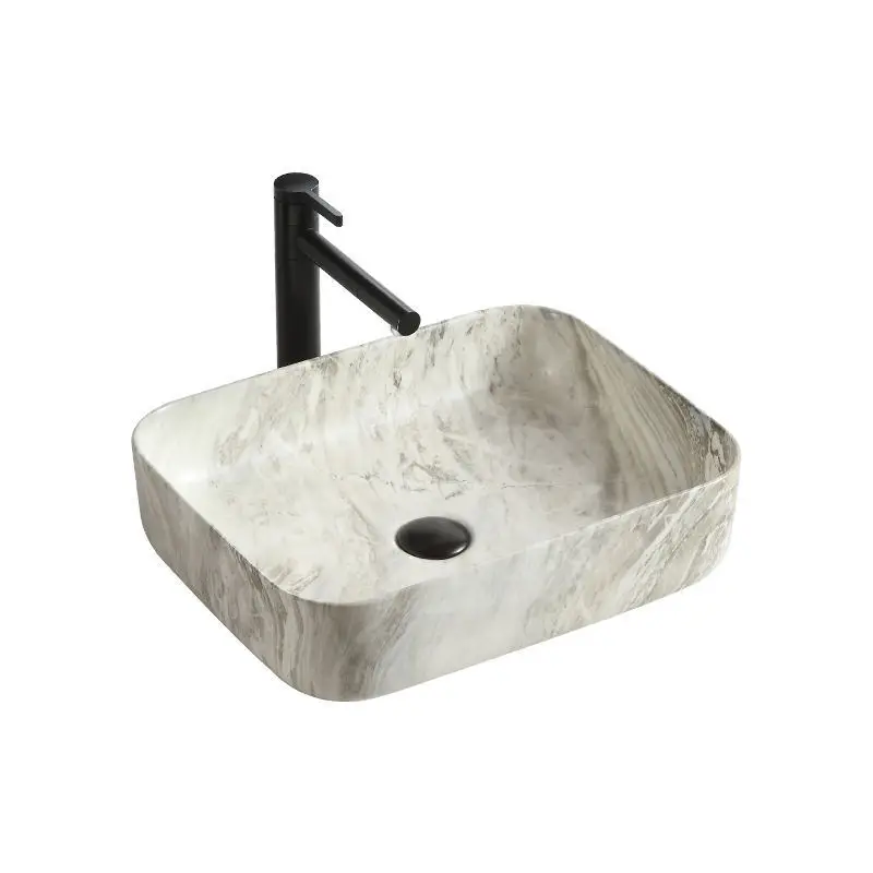 

Water transfer ceramic integrated modern simple washbasin single basin toilet wash basin bathroom art basin manufacturer