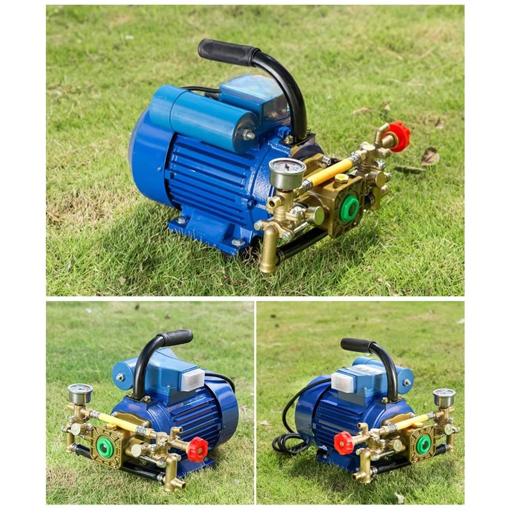 Electric 220v 1100w With 3 Sprinklers Portable Sprayer Plunger Farm Orchard Water Pump Agricultural Sprayer Coiling Machine