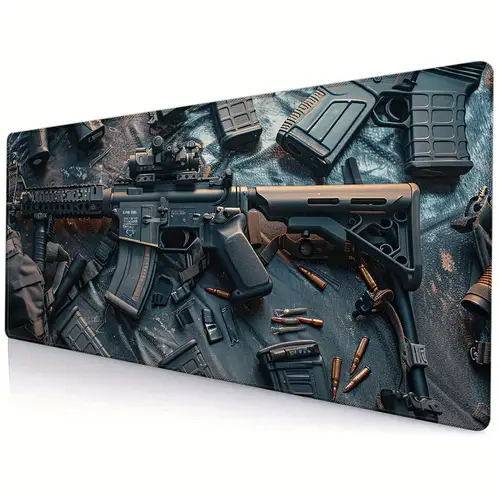 Imagen 1 del producto Alfombrilla para ratón de 90x40, alfombrilla para ratón, alfombrilla para escritorio, armas de fuego, alfombra para mesa de ratón, alfombrilla para escritorio de trabajo