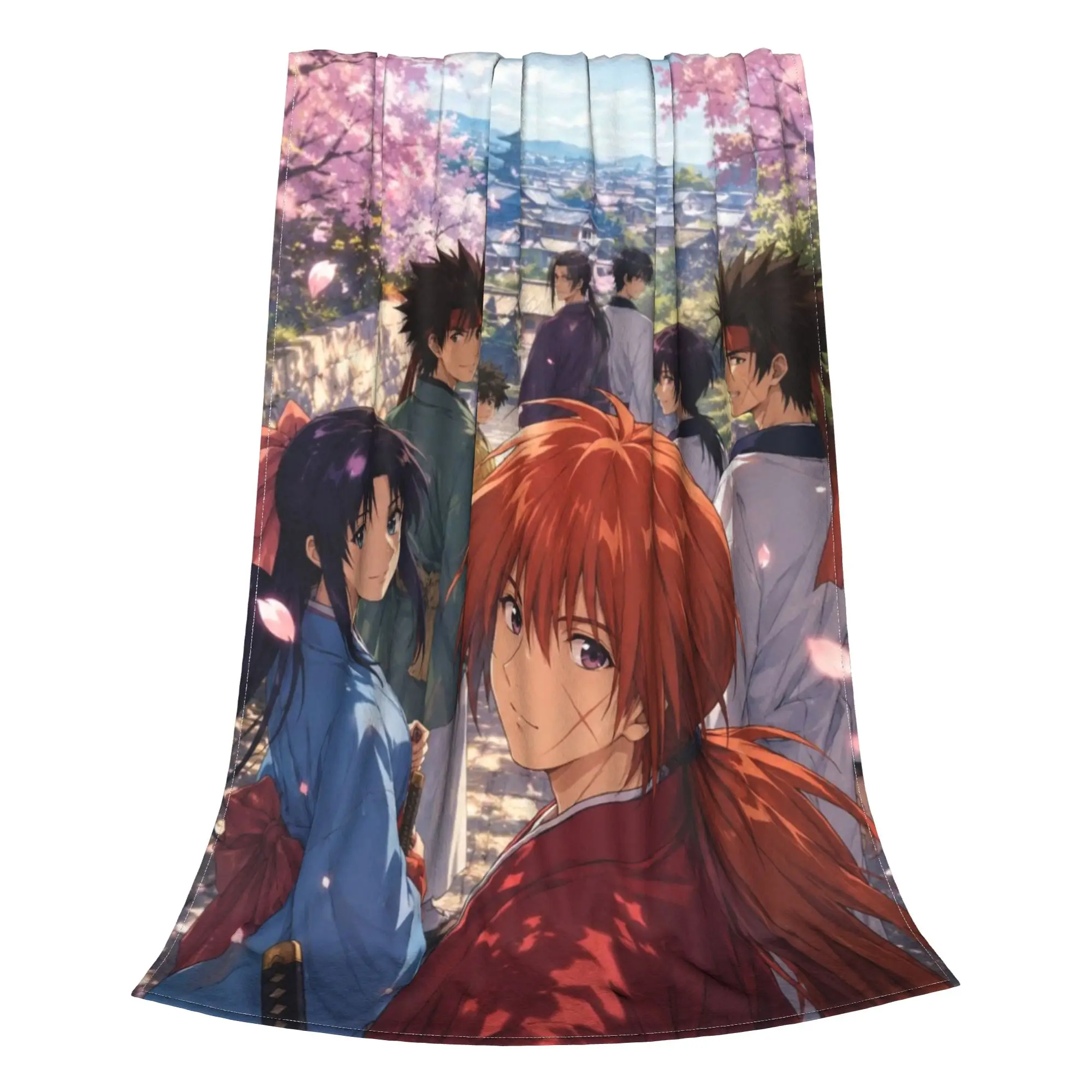 Rurouni Kenshin Rurouni Kenshin Blanket All Season Breathable Ultra-Soft Throw Blankets For bed  Plush Thin Quilt