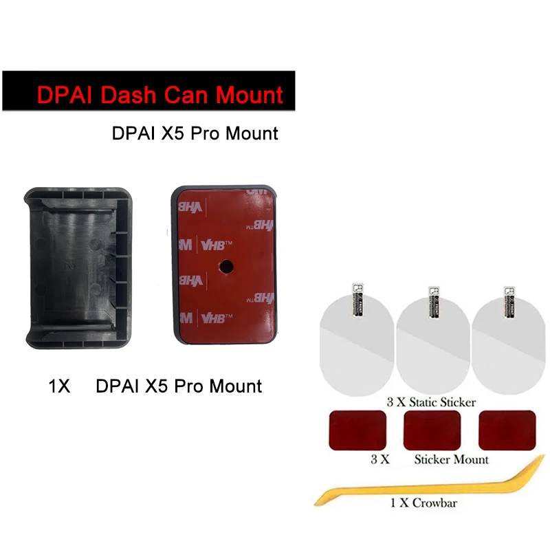 

Для DDPAI X5 pro Mount для DDPAI X5 pro пленка держателя и статические наклейки для