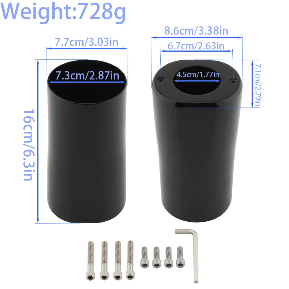Motorcycle Front Fork Slider Protective Covers For Harley-Davidson 1200 Electra Glide FLH 15th Anniversary Fat Boy FLSTF 2005 view 2