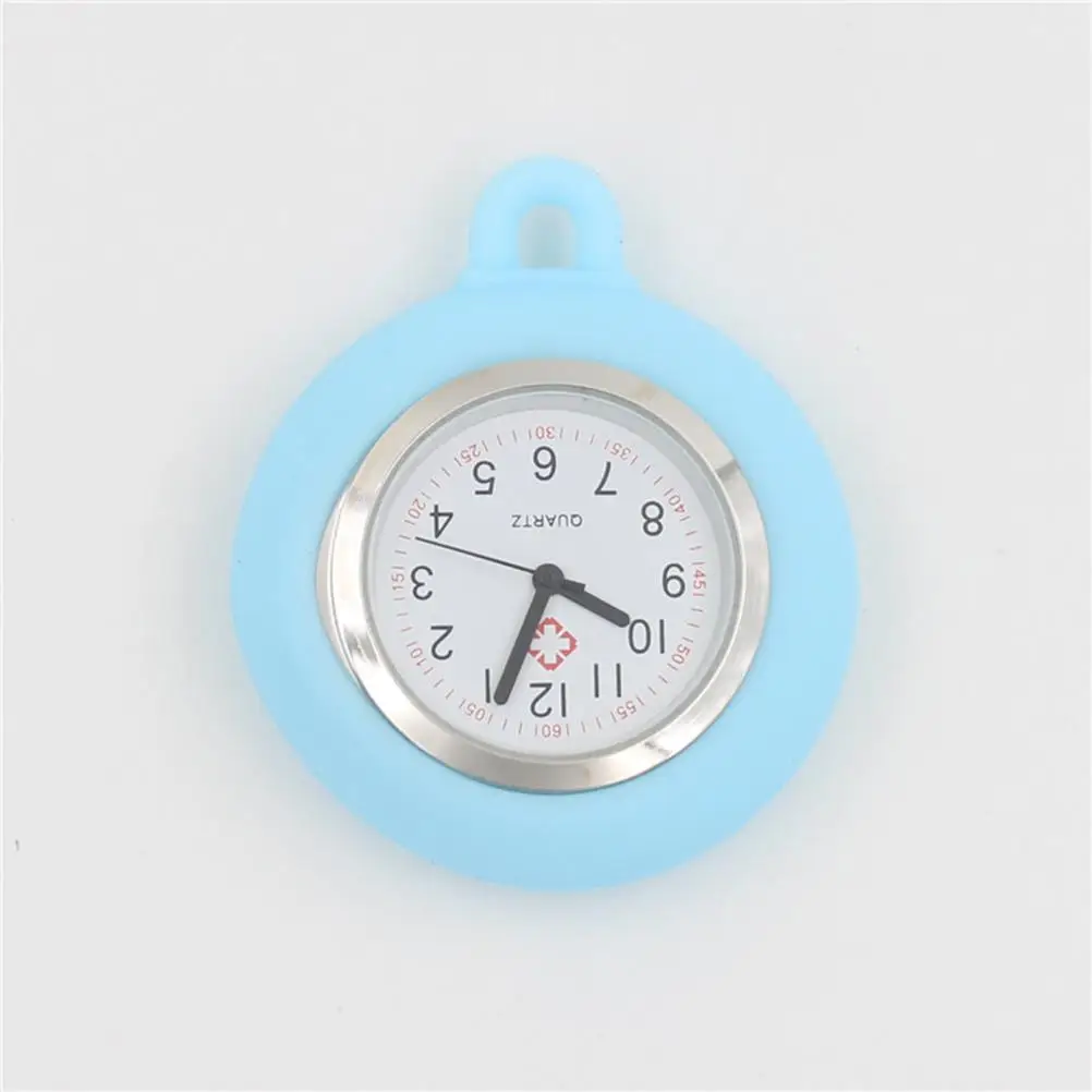 Portable Nurse Watch Unisex Nurse Hanging Watch Fresh Nurses Rope Watch (Light Blue, without Lanyard)