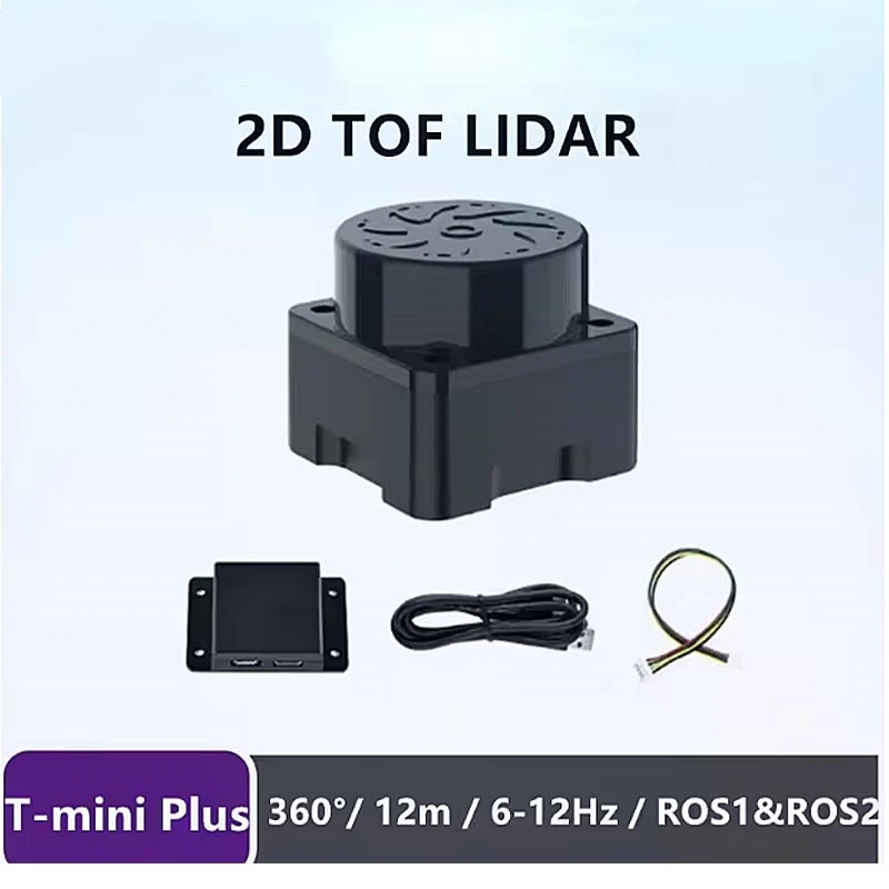 EAI YDLIDAR T-mini Plus Lidar Sensor Kit TOF ROS Robot SLAM Navigation 360° 12m Distance Scanner Module Support ROS1 and ROS2