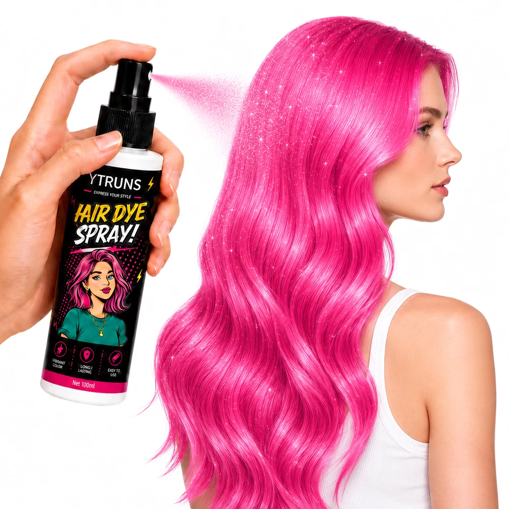 YTRUNS Temporary Hair Color Spray, Washable Instant Color, Quick Dry Non Sticky Hair Styling for Party Stage Festival
