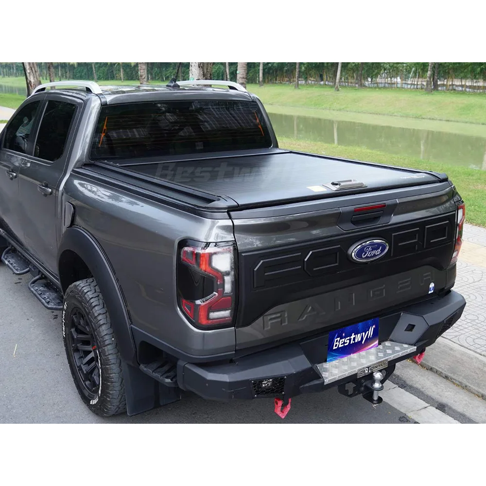 

BESTWYLL Agencies Tounno Cargo Compartment Retractable Roller Lid Truck Bed Manual Pickup Tonneau Cover for Ford Ranger Xlt Nk81