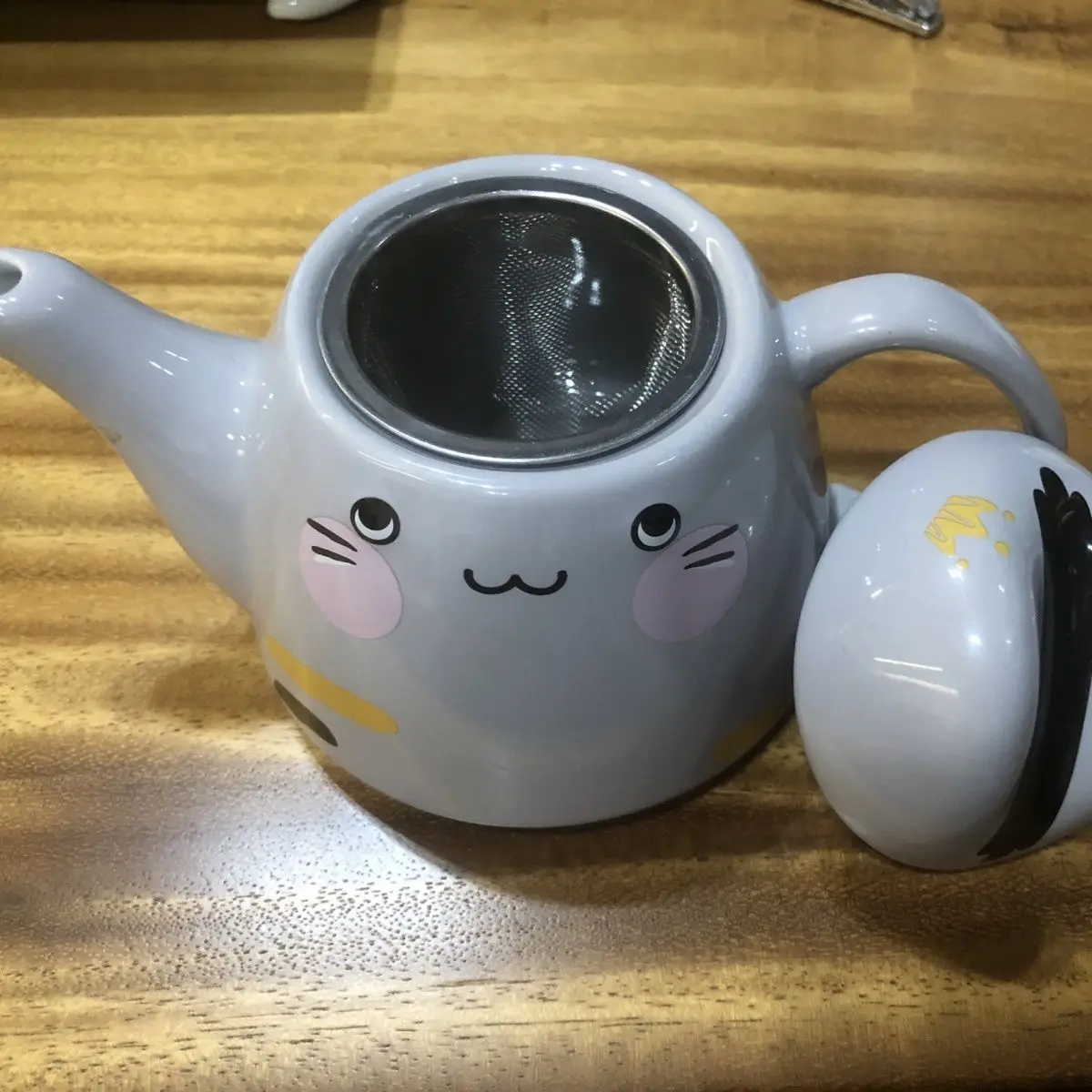 400ml Fat Cat Ceramic Mother and Child Pot Coffee Teapot Set Tea Pot Japanese Cartoon Tea Maker 1 Pot 1 Cup