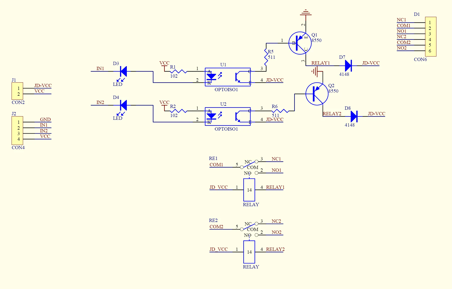 5/10 Stück 2-Kanal 5V 10A Relaismodul mit Optokoppler Low-Level-Trigger Erweiterungsplatine für Arduino STM32 Raspberry Pi – Detail 6