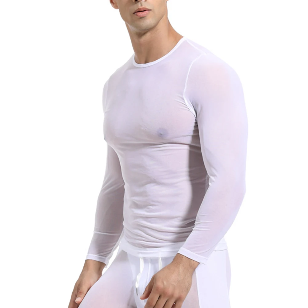 

T Shirts For Men Men Tops Wrestling Fitness Cycling Fitness High Elastic Men's Mesh Running Streetwear Training