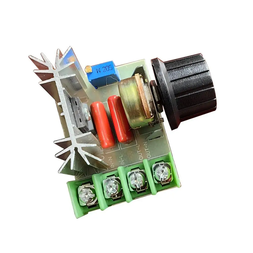 2000W AC Voltage Regulator SCR Thyristor Controller Adjustable Speed Light Temperature Dimmer for 5-2000W Devices