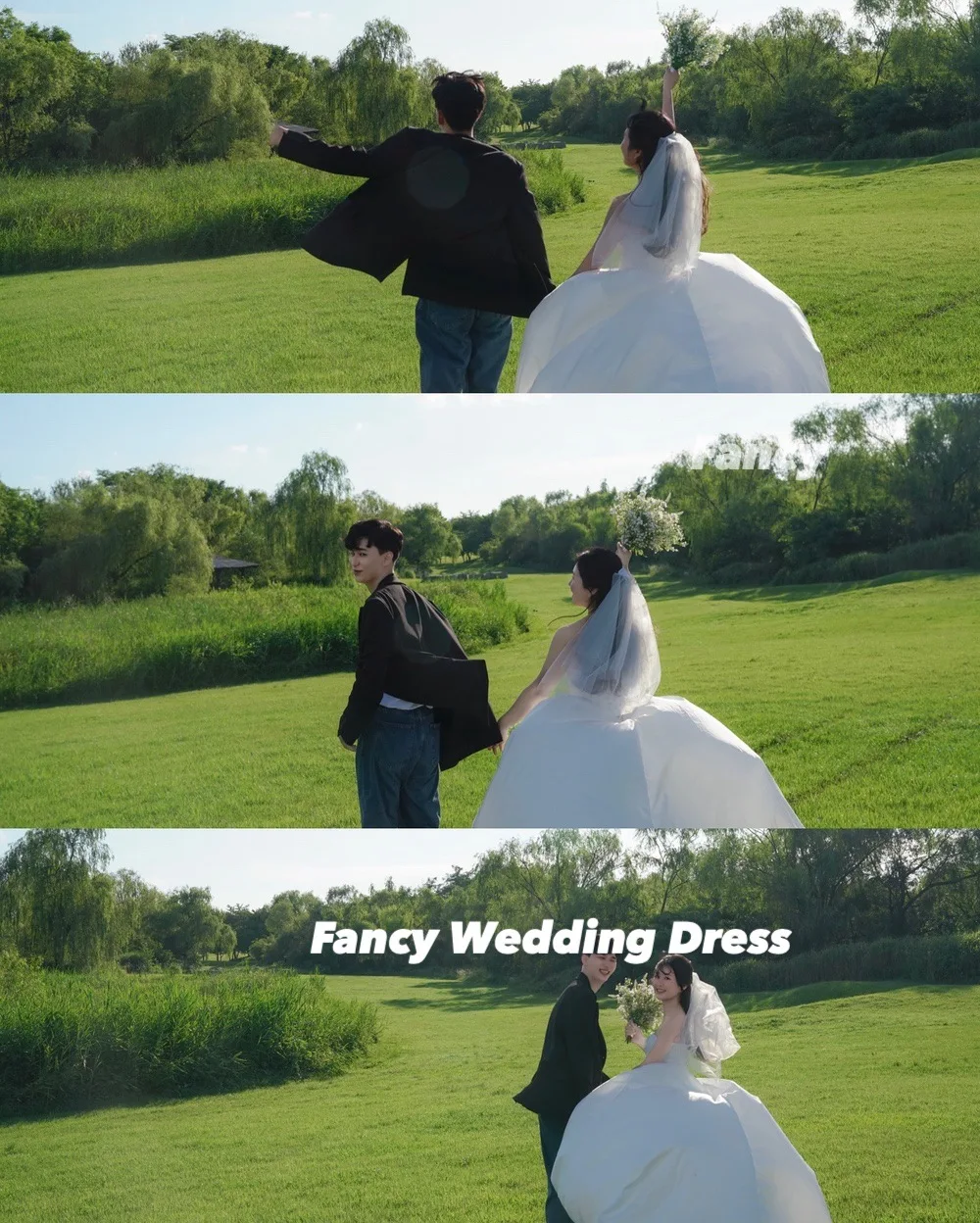 Fantasia elegante sem alças coreia vestido de casamento uma linha tafetá vestido de noiva sem mangas volta espartilho personalizado