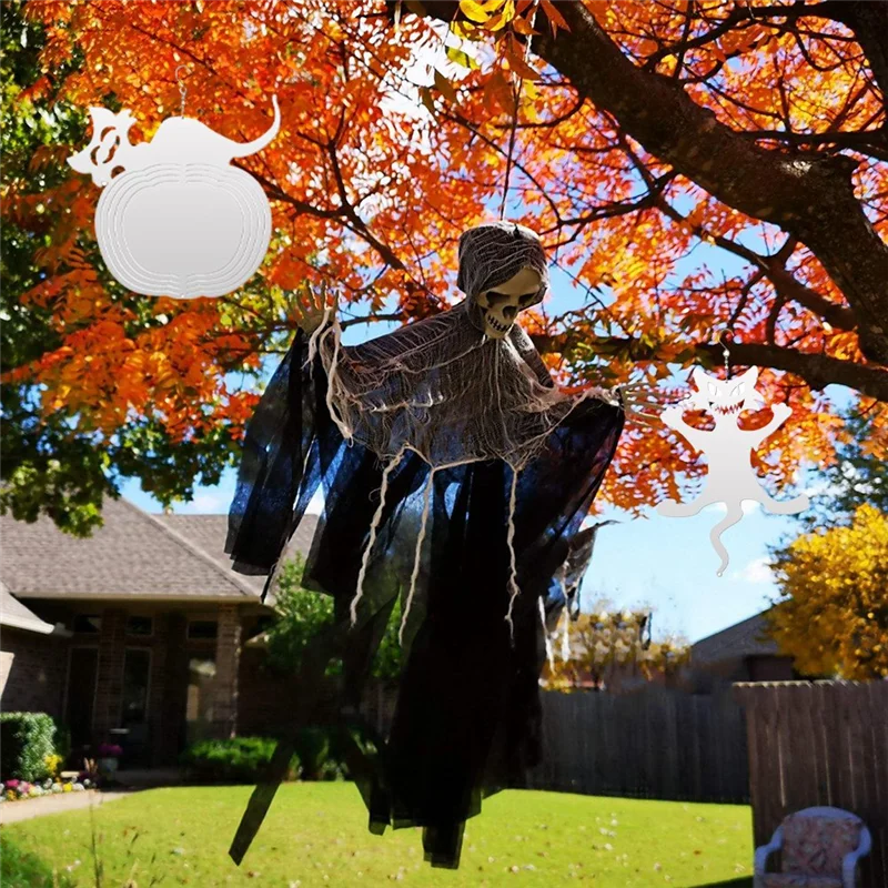 4-パック-8-インチ昇華風スピナーブランクハロウィンの日屋内屋外庭の装飾