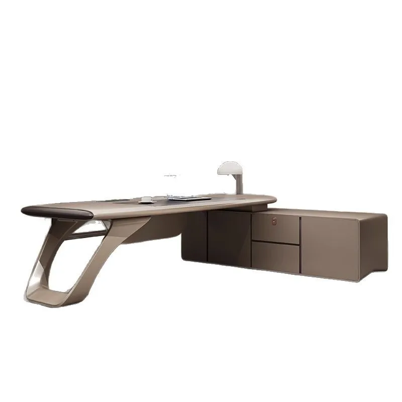 

Стол Boss, настольный фоновый шкаф, легкая роскошь, высококачественный картотека, комбинация стола и стула