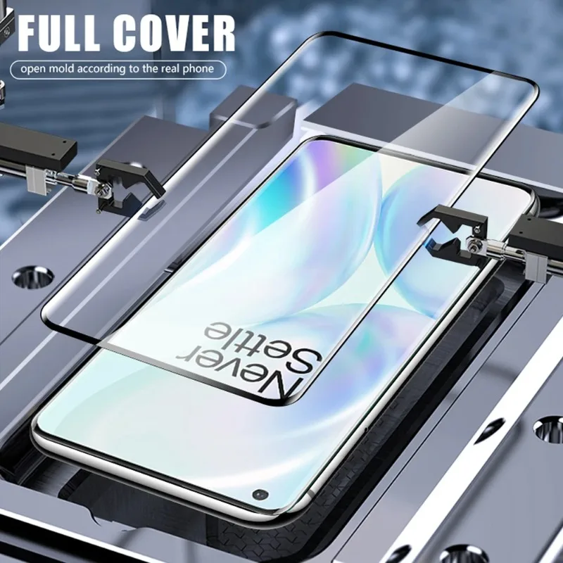2Pcs 9D Full Cover for Oneplus Z 8 7 7t Pro 6 6t Tempered Glass Phone Screen Protector on The Glass Smartphone Protective Film