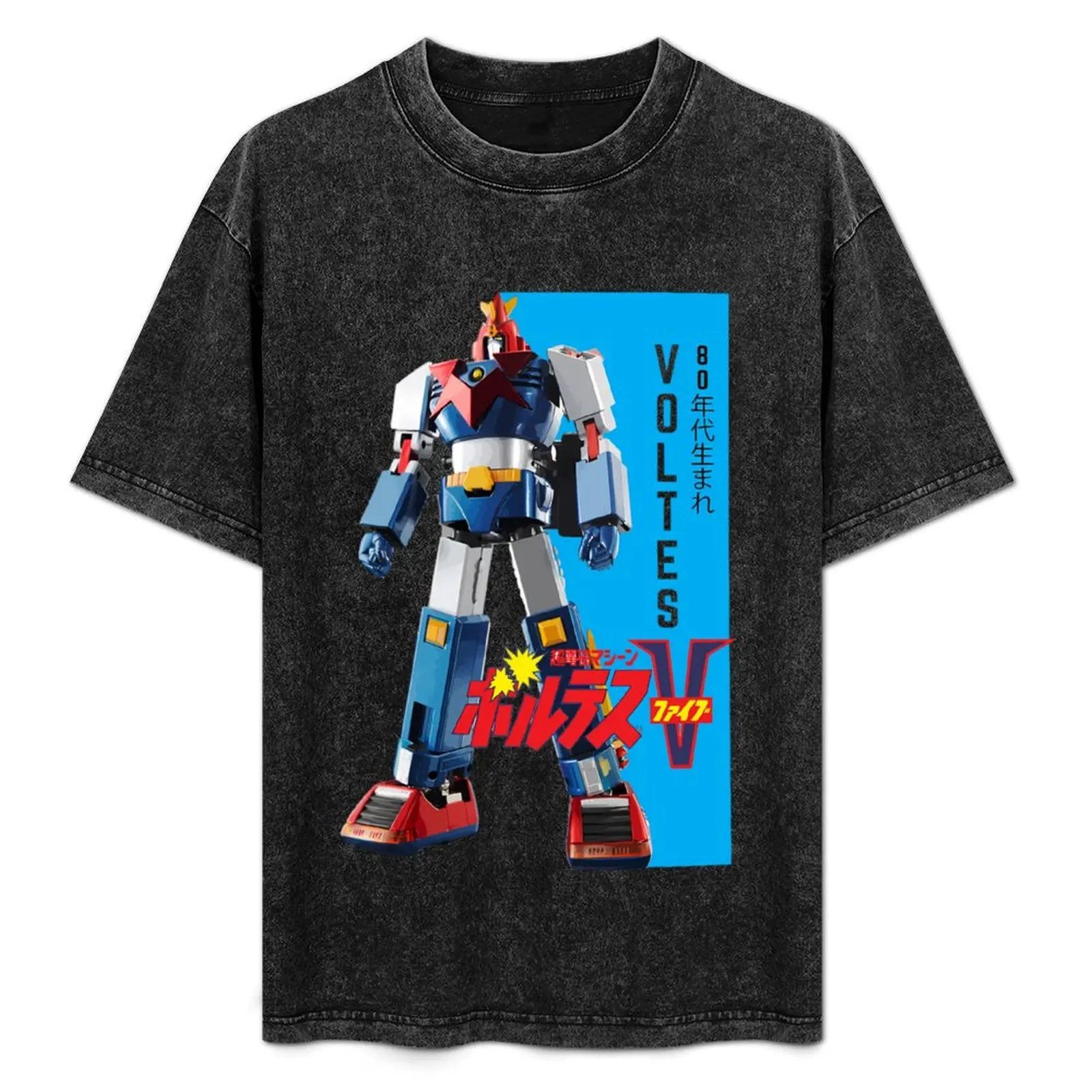 

Retro Voltes V T-Shirt cute tops anime tshirt summer 2025 Men's t shirts