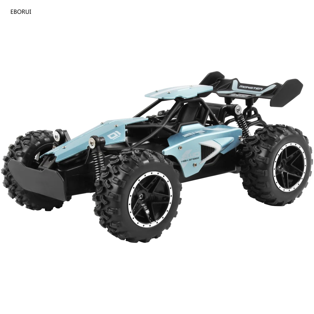 EBORUI 3063 High Speed RC Car 20KM/h 2.4Ghz 2WD 1:18 Off-Road Remote Control Car Desert Buggy Gift Toy for Kids RTR