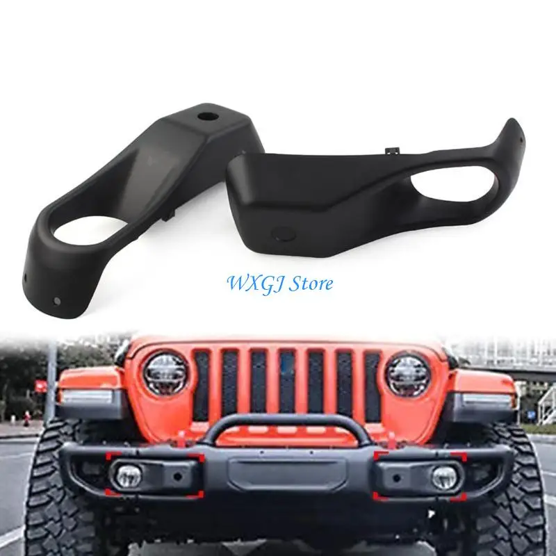 

37JE Left Right Fog Light Bumper Grille Cover Fog Lamp Trim Bezels Frame Anti Scratch