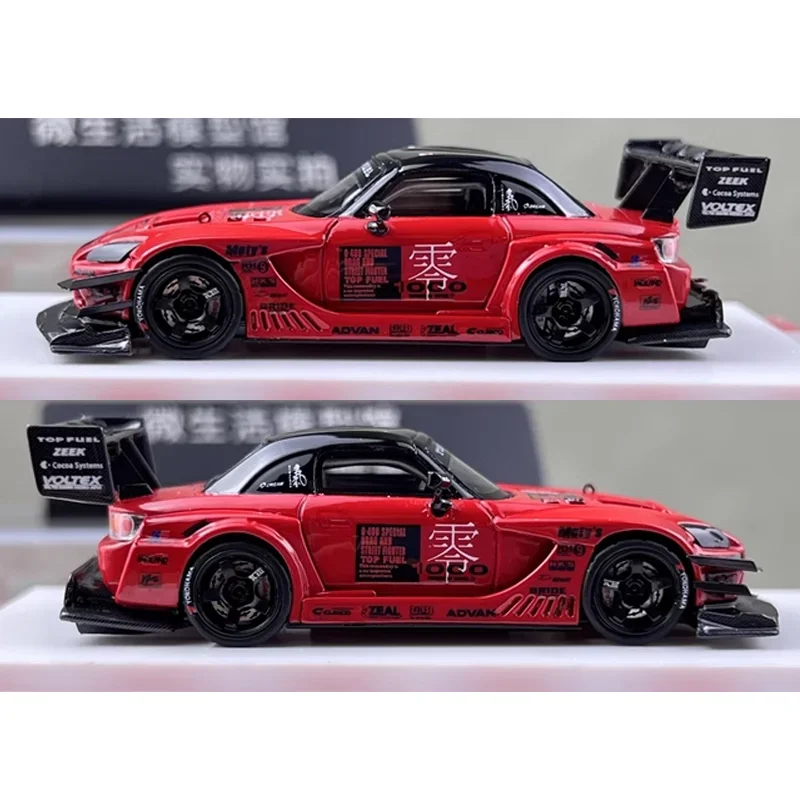 รุ่นIdea 1/64 Honda S2000 AP1 Topการใช้Type-RRโลหะผสมของเล่นมอเตอร์Diecastโลหะชุดของขวัญ