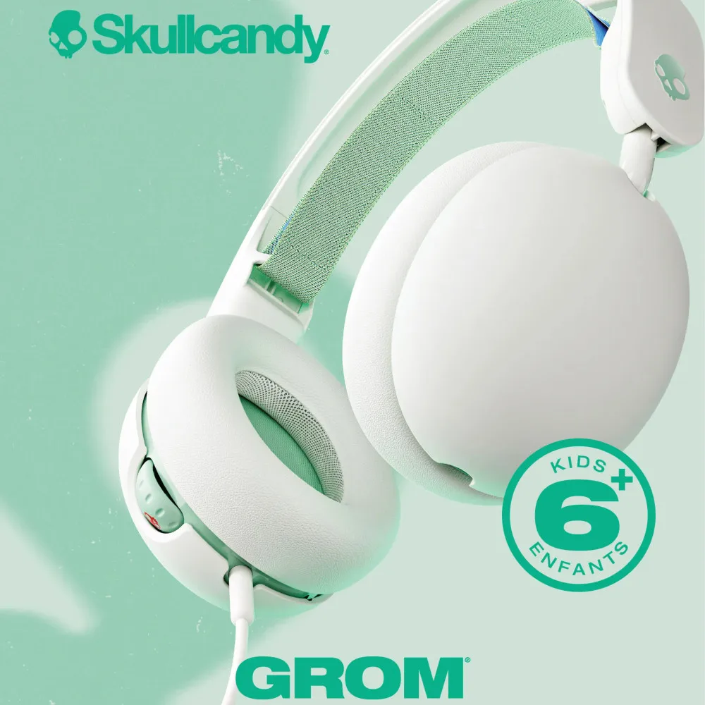 Choice Skullcandy Grom Wireless Kids HD Call Headset Large Capacity Battery Headphones Voice Assistant Sensory Bass with Mic