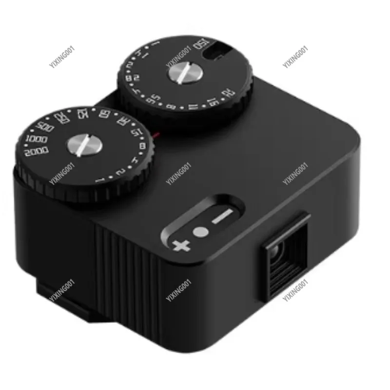 Dual-Wheel Optical Light Meter 2nd Gen - Metal Black/Silver for M3/M6/M4P Rangefinder Film Camera Photography Accessory