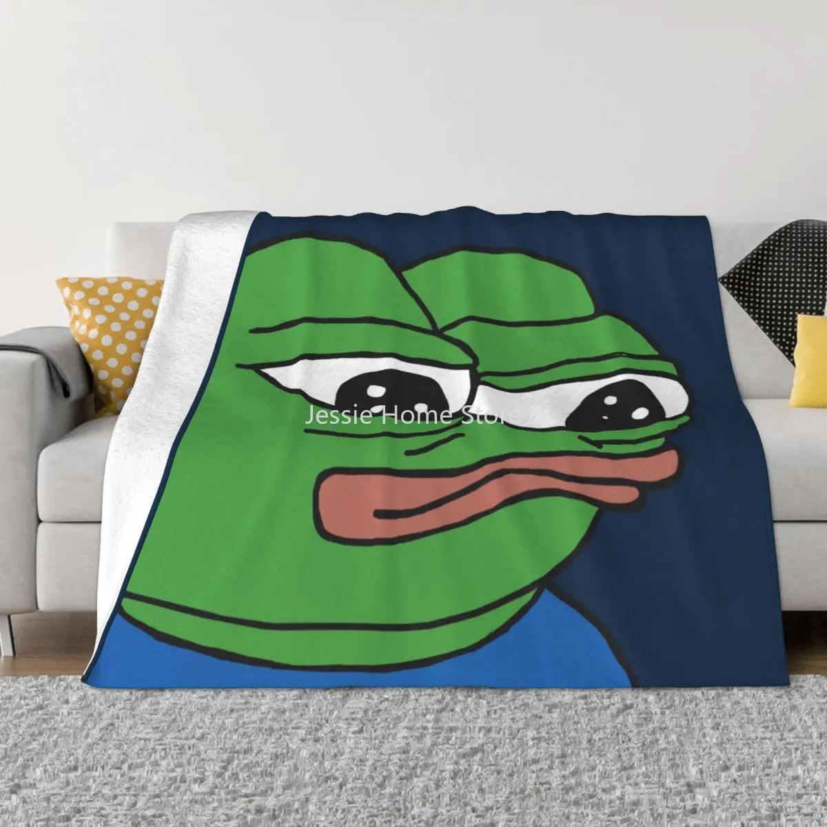 

Pepe The Frog Apu Apustaja Blankets Fleece Decoration Cartoon Multi-function Warm Throw Blankets for Bed Couch Bedspreads