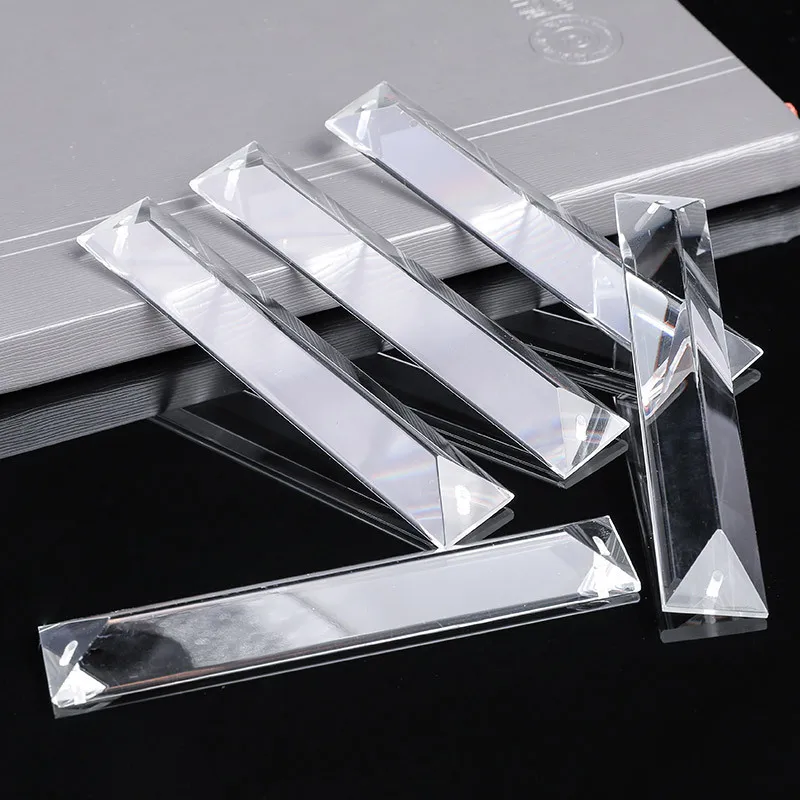 

30pcs Chandelier Crytal Rectangle Prisms Crystal Pendants Chandelier Pendants 22x120mm 2 Holes for Home Decor