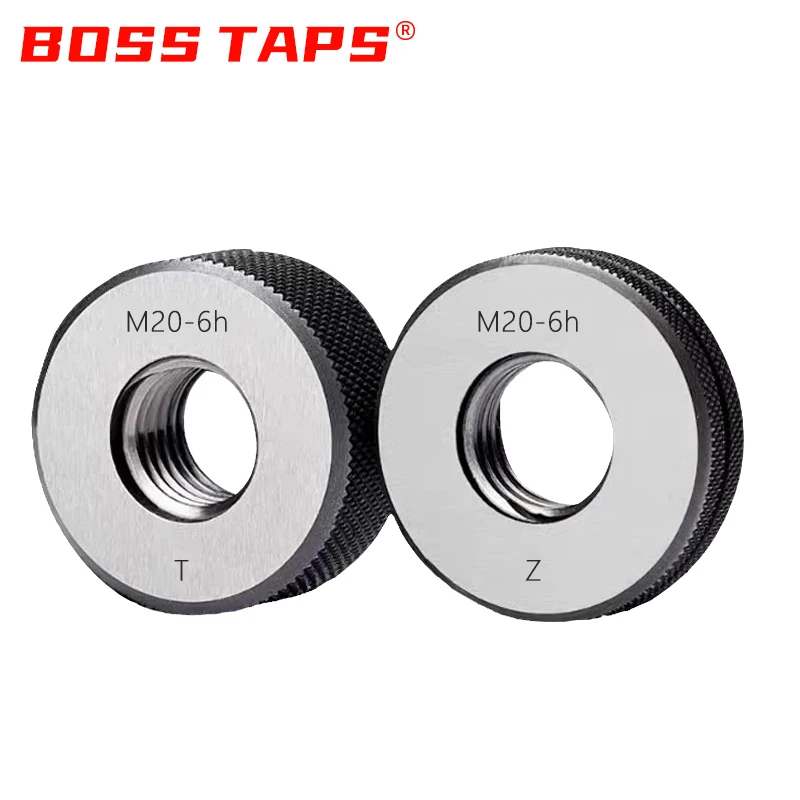Boss Taps 1SET(1*GO+1*NOGO) 6h M22-M30  Metric Fine Tooth Thread Ring Gauge toolX0.5/0.75/1/1.25/1.5/2/3/3.5