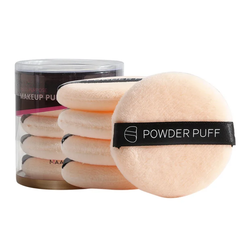 5Pcs Round Face Powder Foundation Puff Soft Cosmetic Sponge Makeup Tools,2Colors