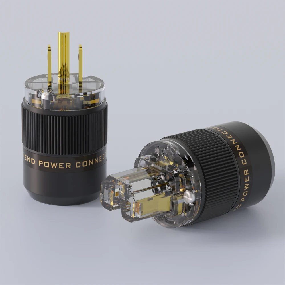 HiFi Audio US Power Plug 15A C13 IEC موصل لكابل طاقة التيار المتردد لمضخم CD DIY