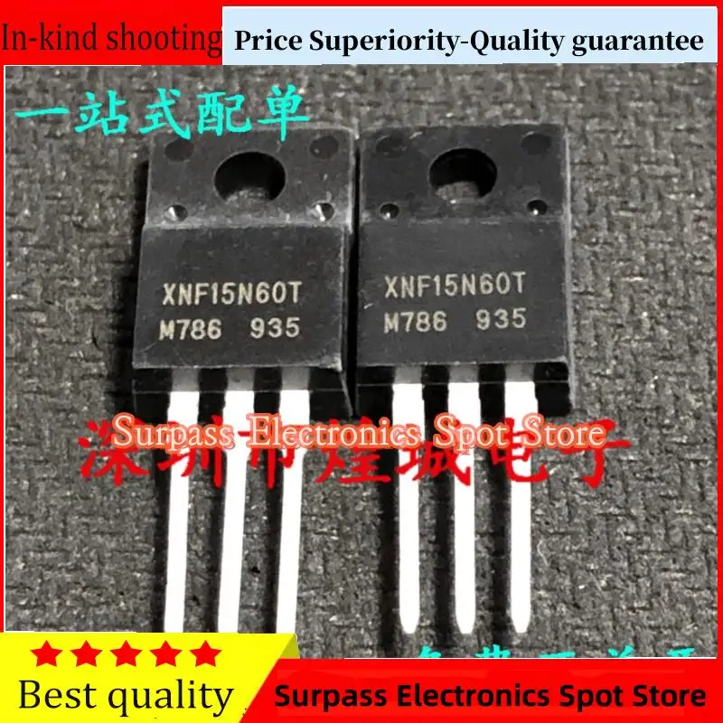 10PCS-100PCS  XNF15N60T  15A 600V  MOS TO-220F  Price Superiority-Quality guarantee