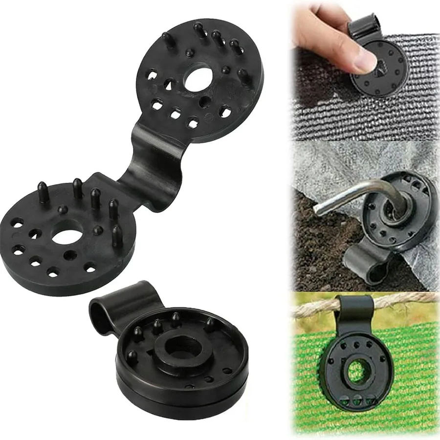 Sunshade Net Clips, Circular Fixing Clamps, Butterfly Hooks for Greenhouse, Garden Sun Shade Net Fasteners