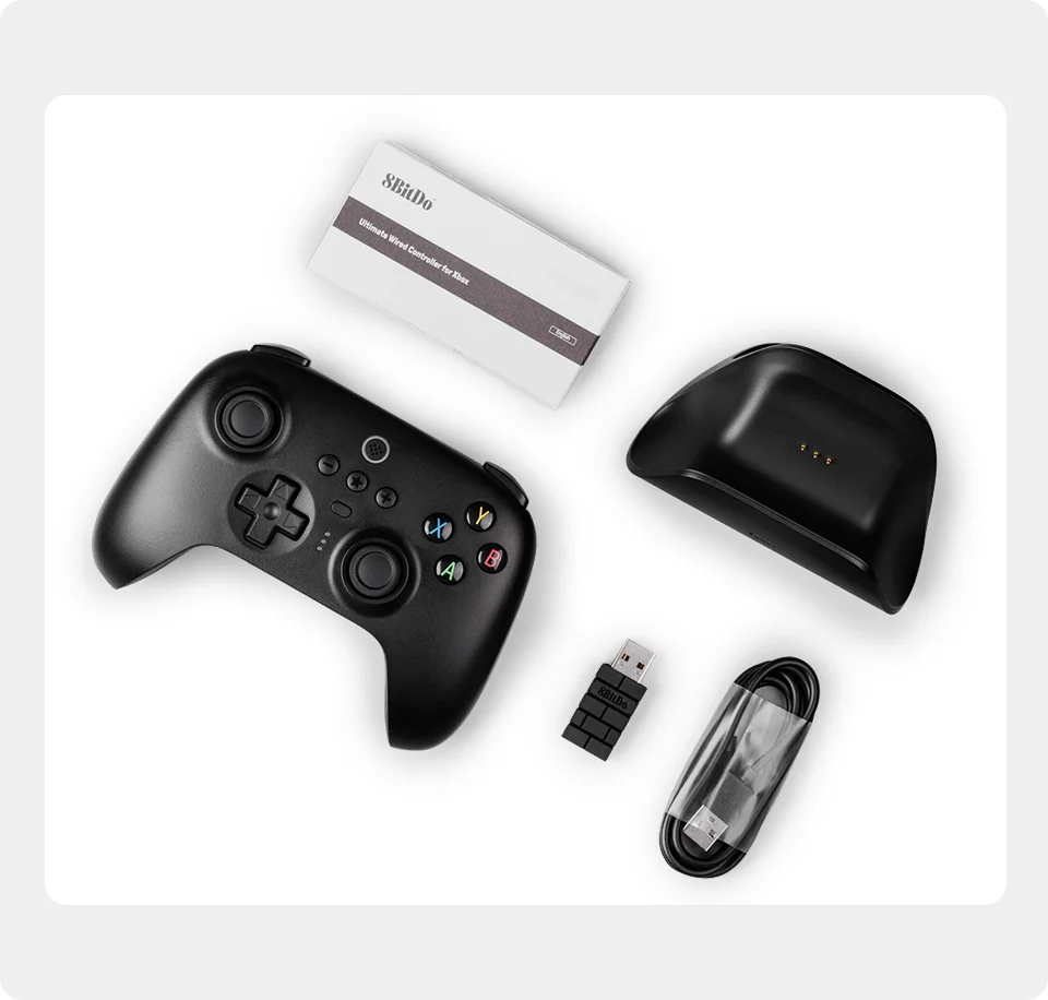 8bitdo Legvégső Szikratávirát 2.4G Játék Számvevő vel Lokál hatása 2.4g Adapter számára PC Windows 10 11 steamer android Málna Pi