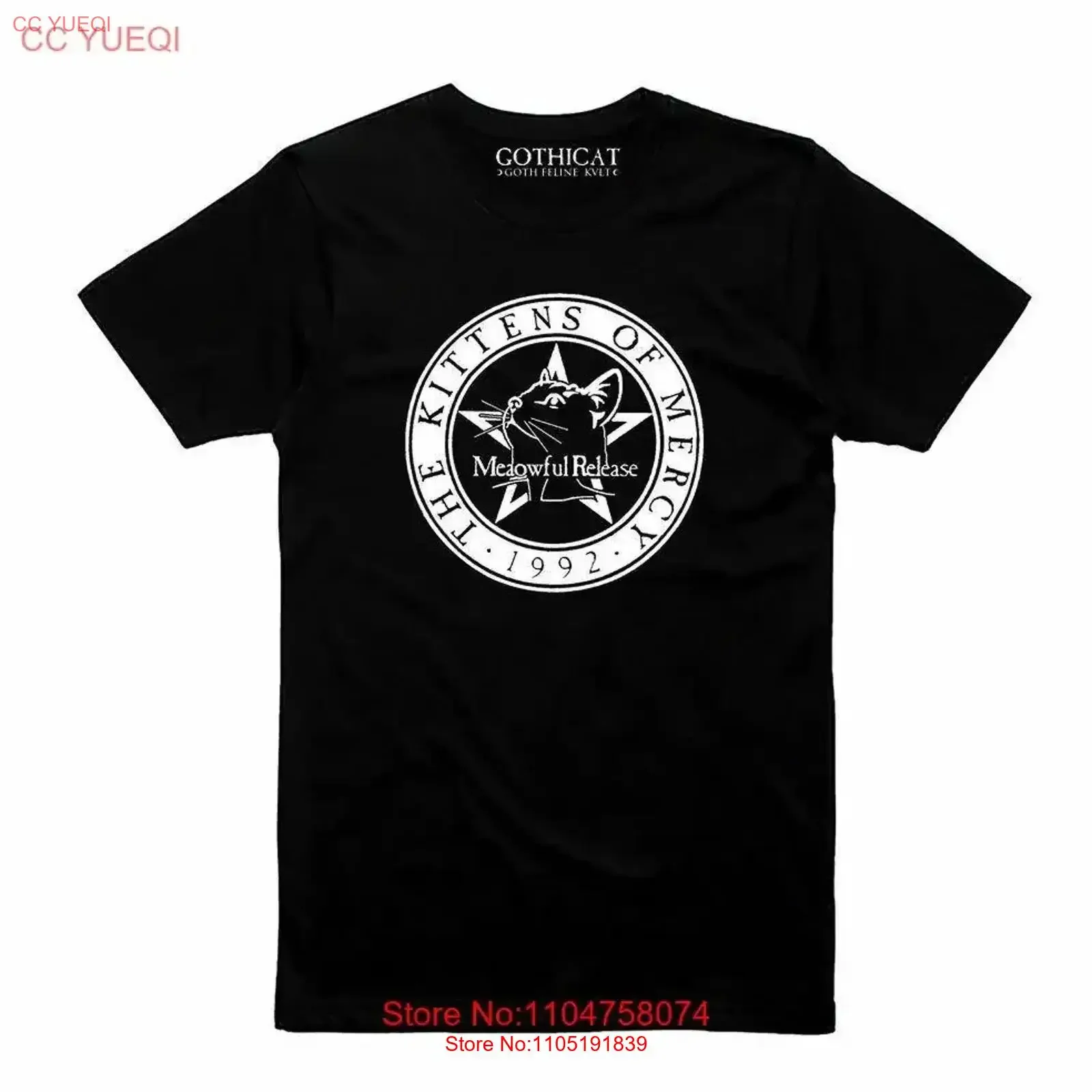 تي شيرت The Kittens of Mercy تي شيرت عتيق مغسول ومتعدد الاستخدامات وجيد التهوية ومطاط ومريح ومصمم ملابس كاجوال ناعمة