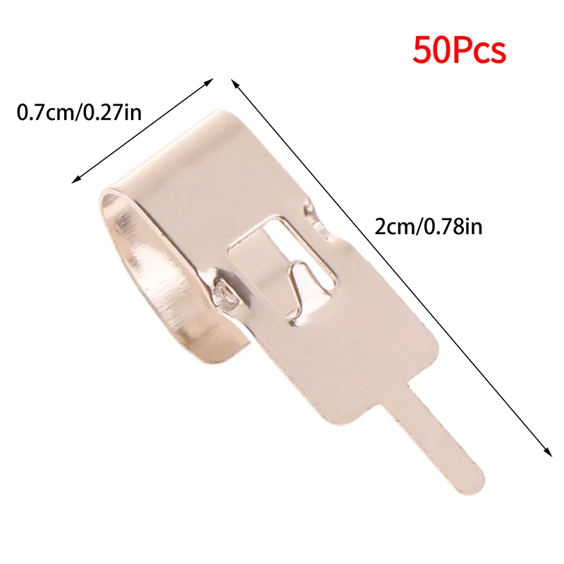 50Pcs Spring Steel 18650 Battery Clip 18650 Battery Holder Battery Contact Battery Insert‘