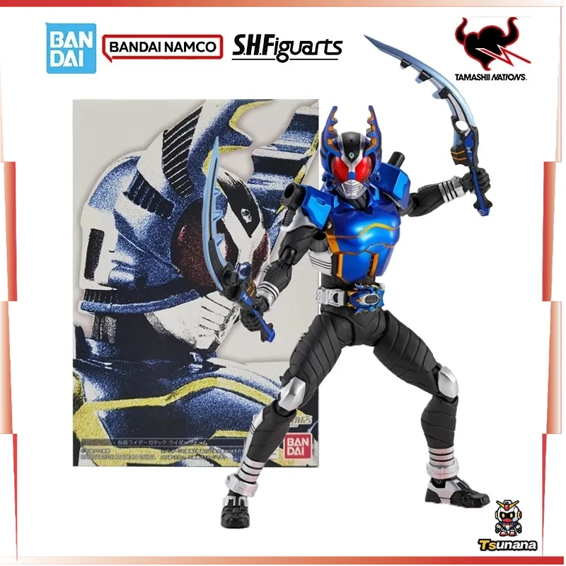 

Bandai Genuine Masked Rider Model Kit Anime Figures SHF Masked Rider Gatack 10Th Action Figure Collection Model Kids Toys Gifts