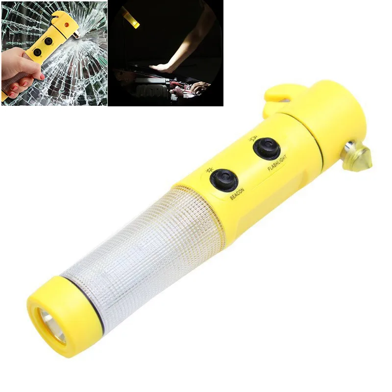 

Multifunction Signal Light Car Broken Window Tool Safety Hammer Strobe / Always Bright for Help Alarm Warning Light Camping